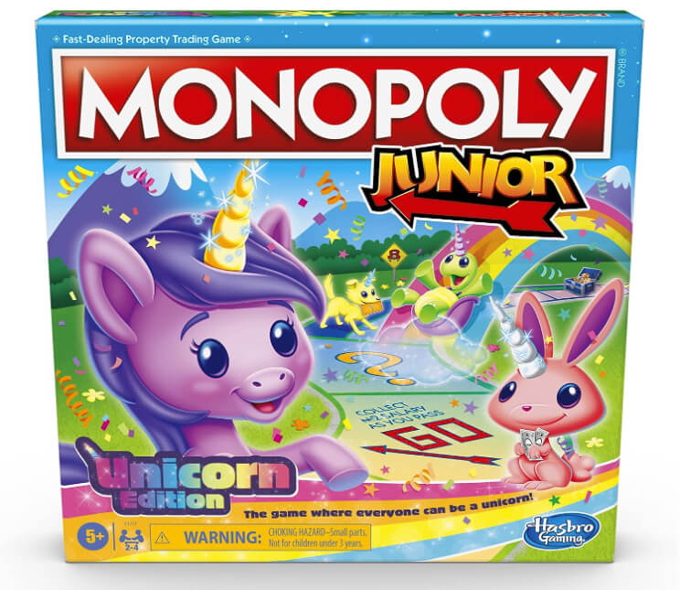 Monopoly Junior Unicorn Board Game